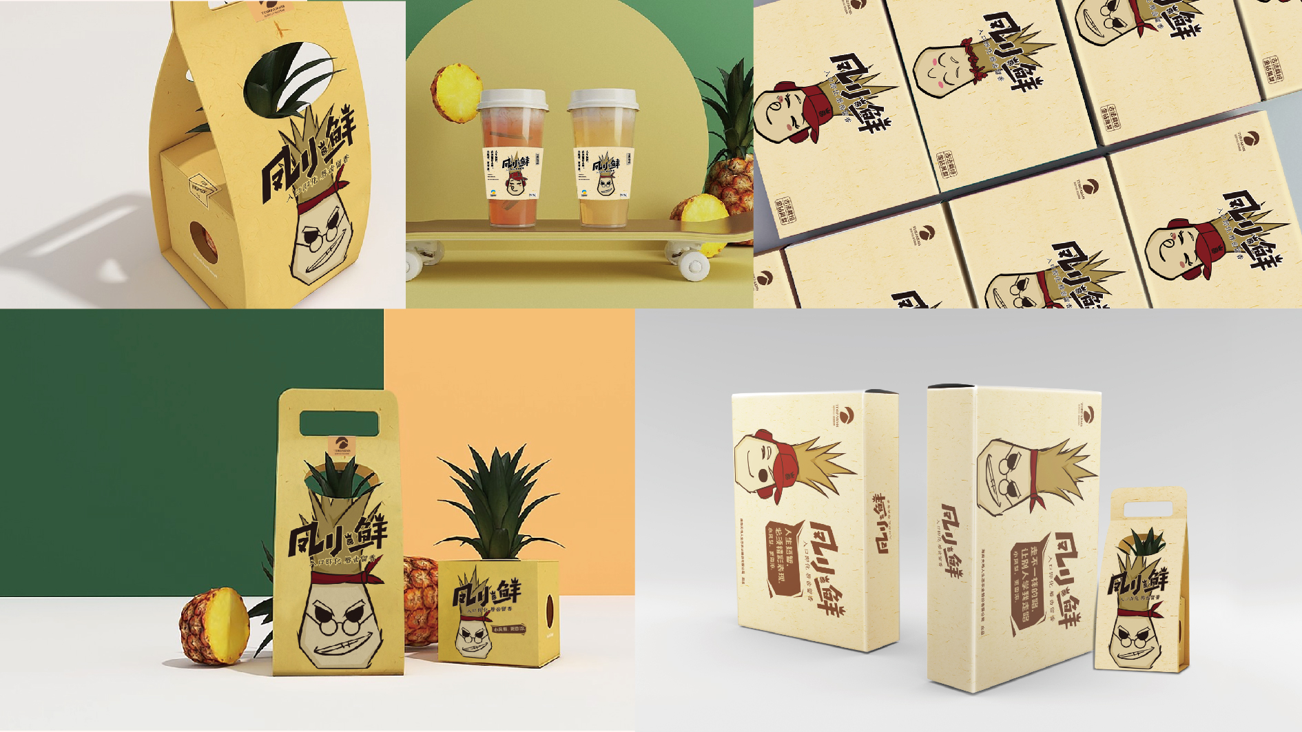 林芝凤小鲜凤梨品牌形象设计